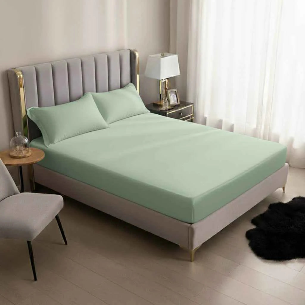 Drap-Housse Style Européen – Tissu Polyester Doux avec Coins Élastiques