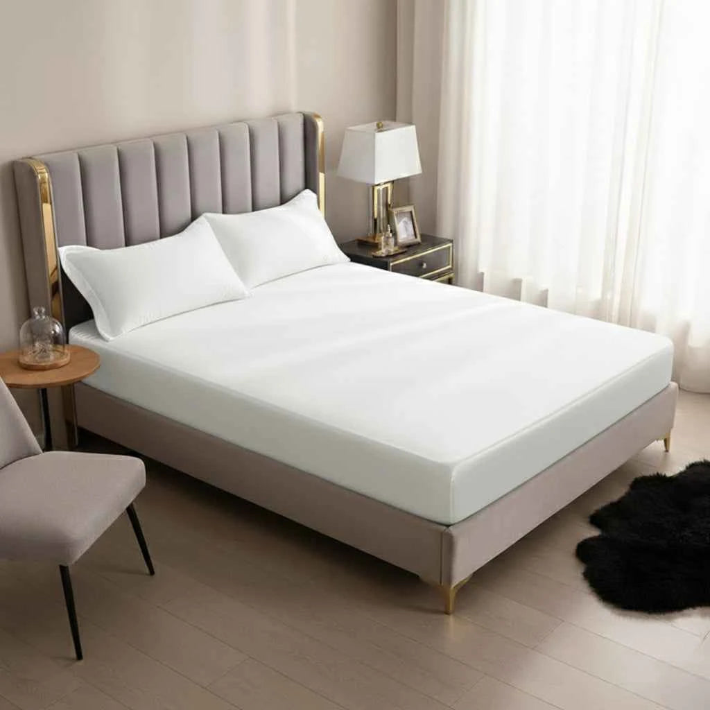 Drap-Housse Style Européen – Tissu Polyester Doux avec Coins Élastiques