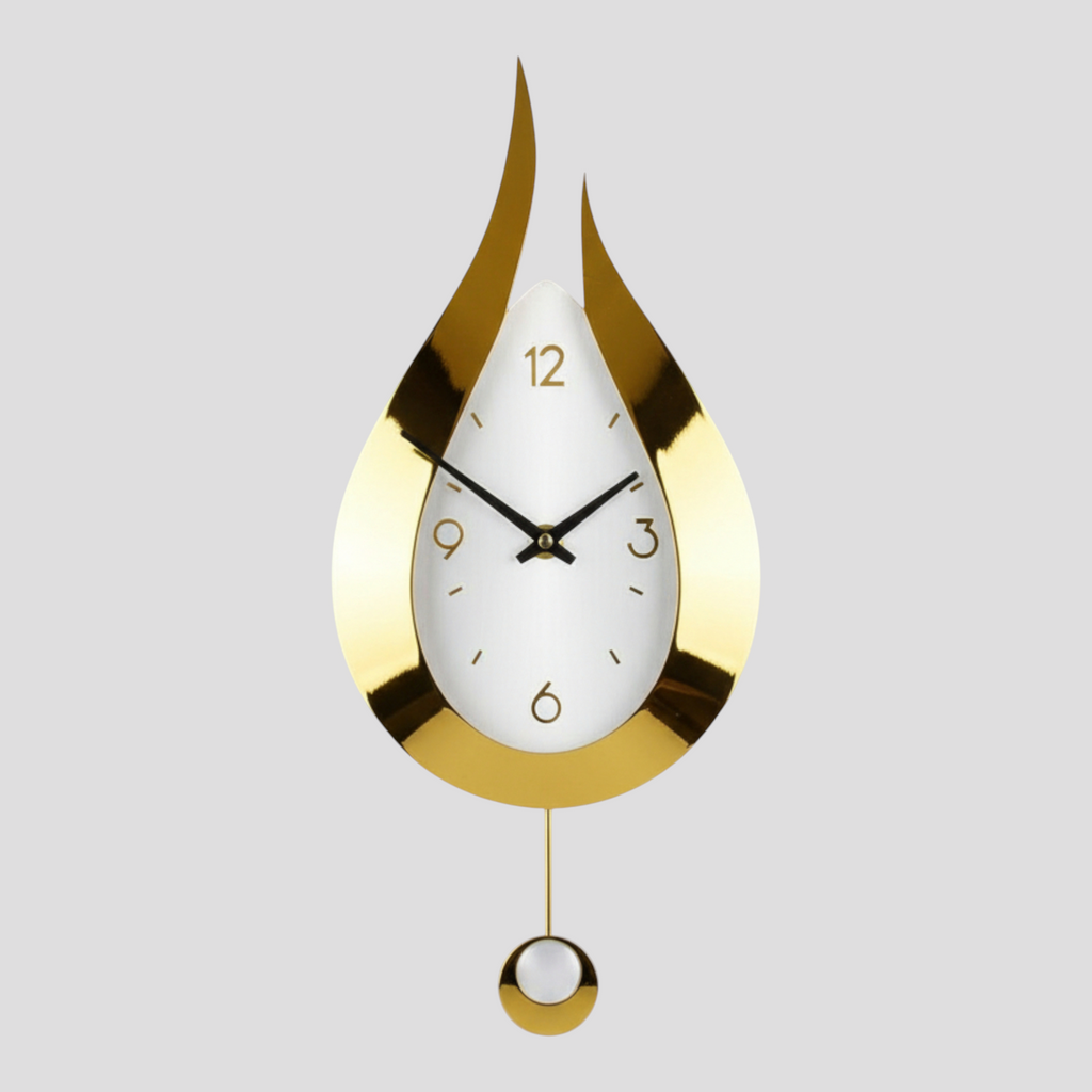 Horloge Murale Moderne – Forme Goutte d’Eau