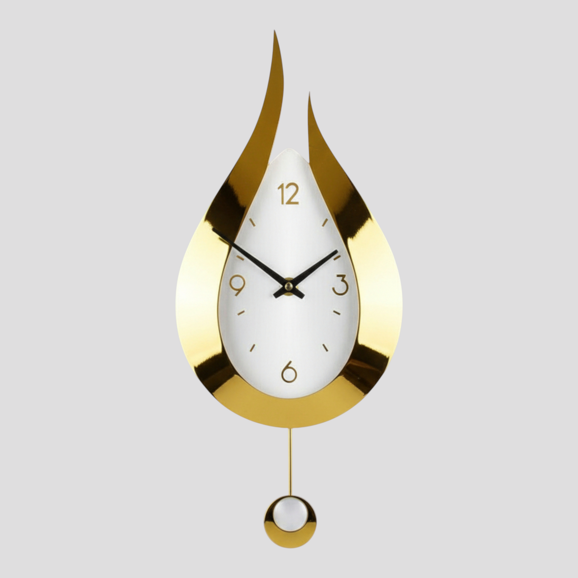 Horloge Murale Moderne – Forme Goutte d’Eau