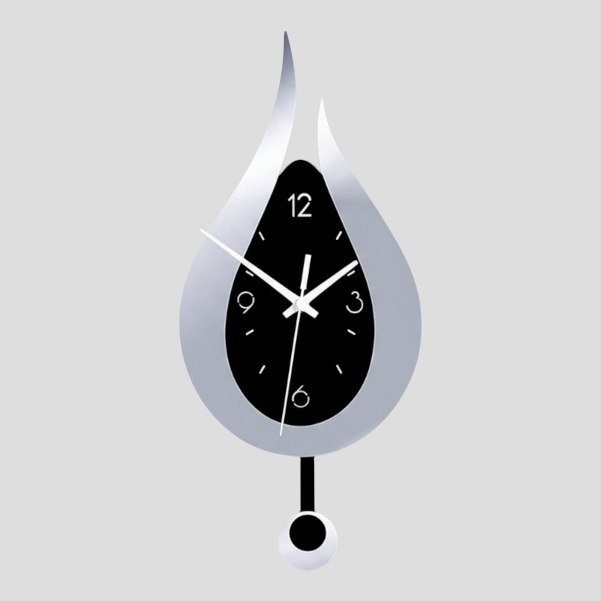 Horloge Murale Moderne – Forme Goutte d’Eau