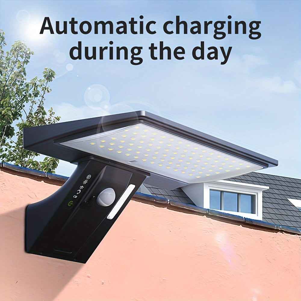 SmartSolar - Lampe LED solaire extérieure avec détecteur de mouvement – Lumière claire, sans fil et lumière toujours gratuite