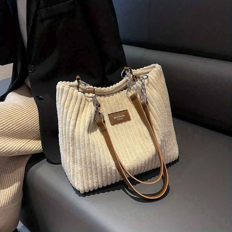 S.F.Y. || Modieuze Corduroy Kettingtas
