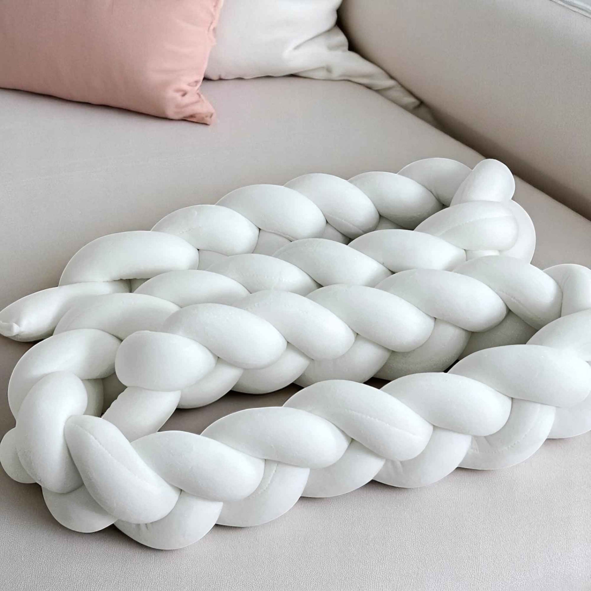 Coussins de sol : Coussin géométrique moderne en polyester pour le sol dans de Marche Lino