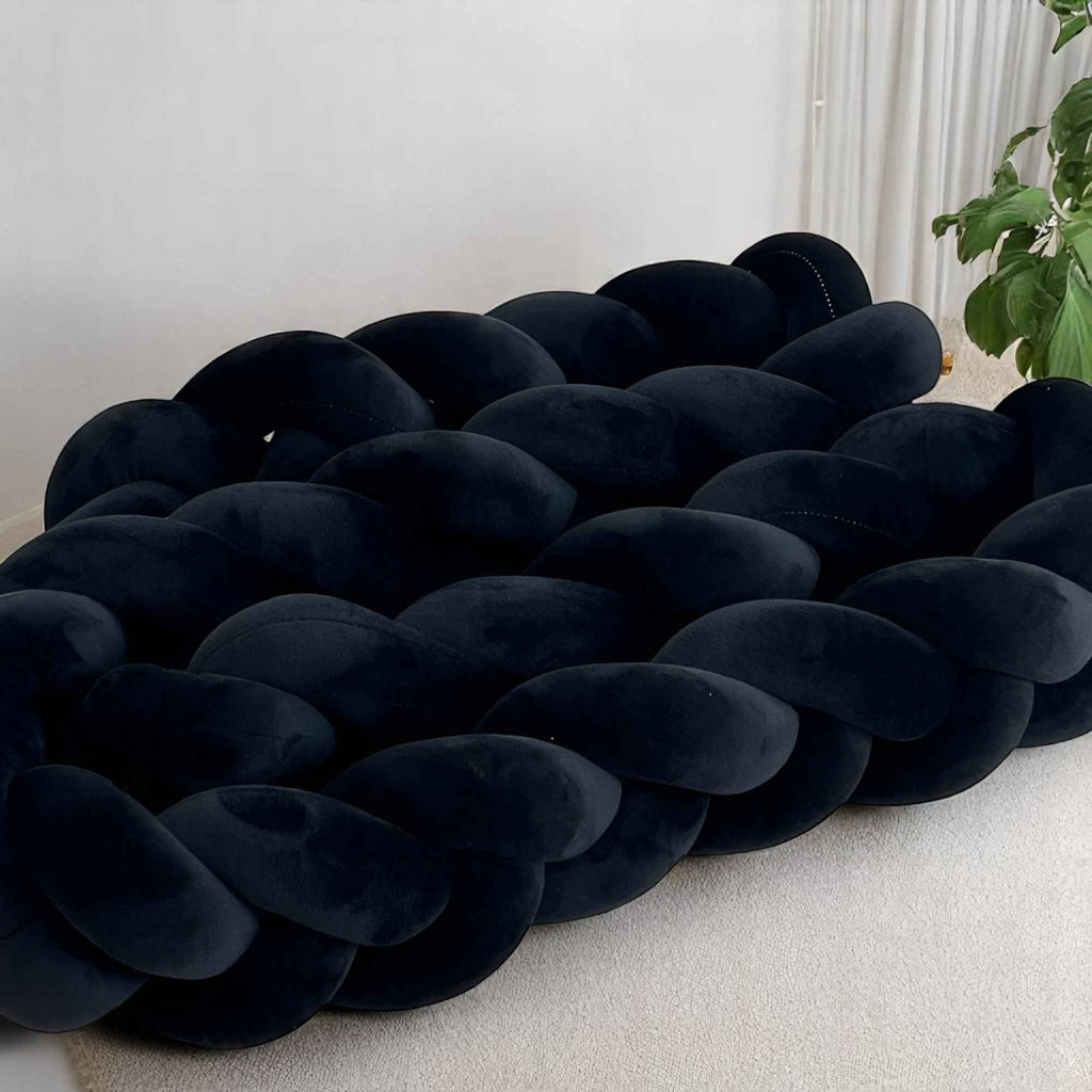 Coussins de sol : Coussin géométrique moderne en polyester pour le sol dans de Marche Lino