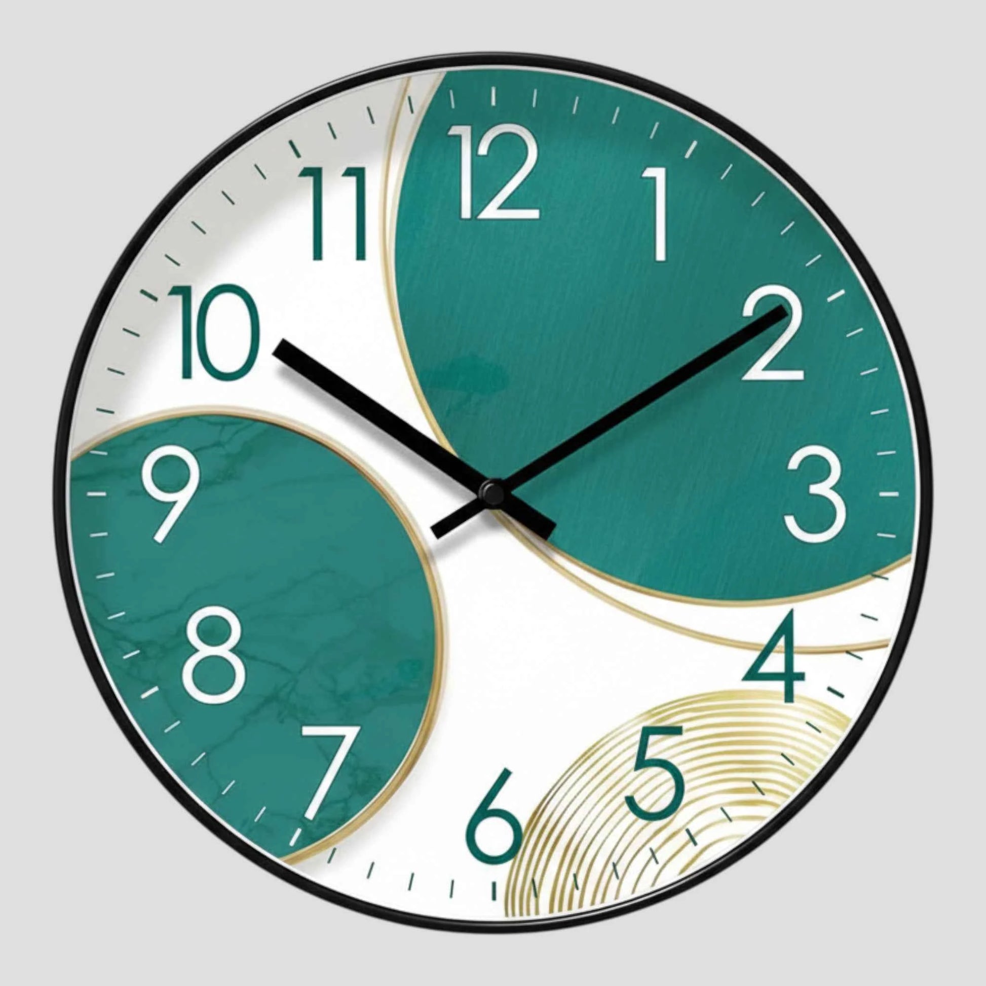 Horloge Murale Motif 9 Poissons – Quartz Analogique Silencieux – Ø30 cm