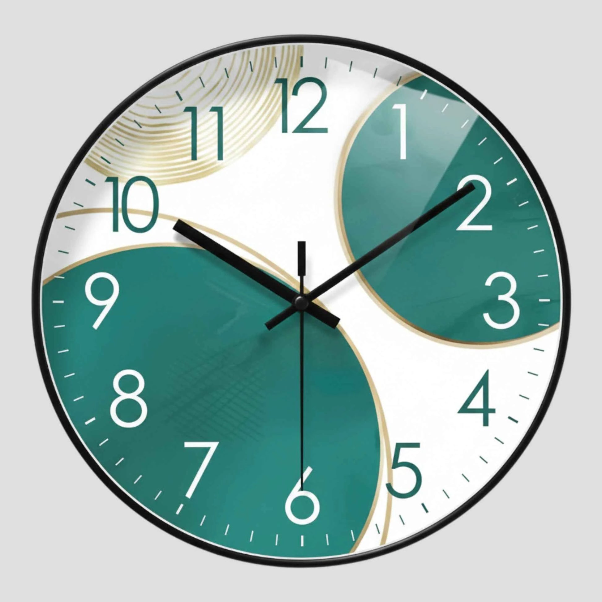 Horloge Murale Motif 9 Poissons – Quartz Analogique Silencieux – Ø30 cm