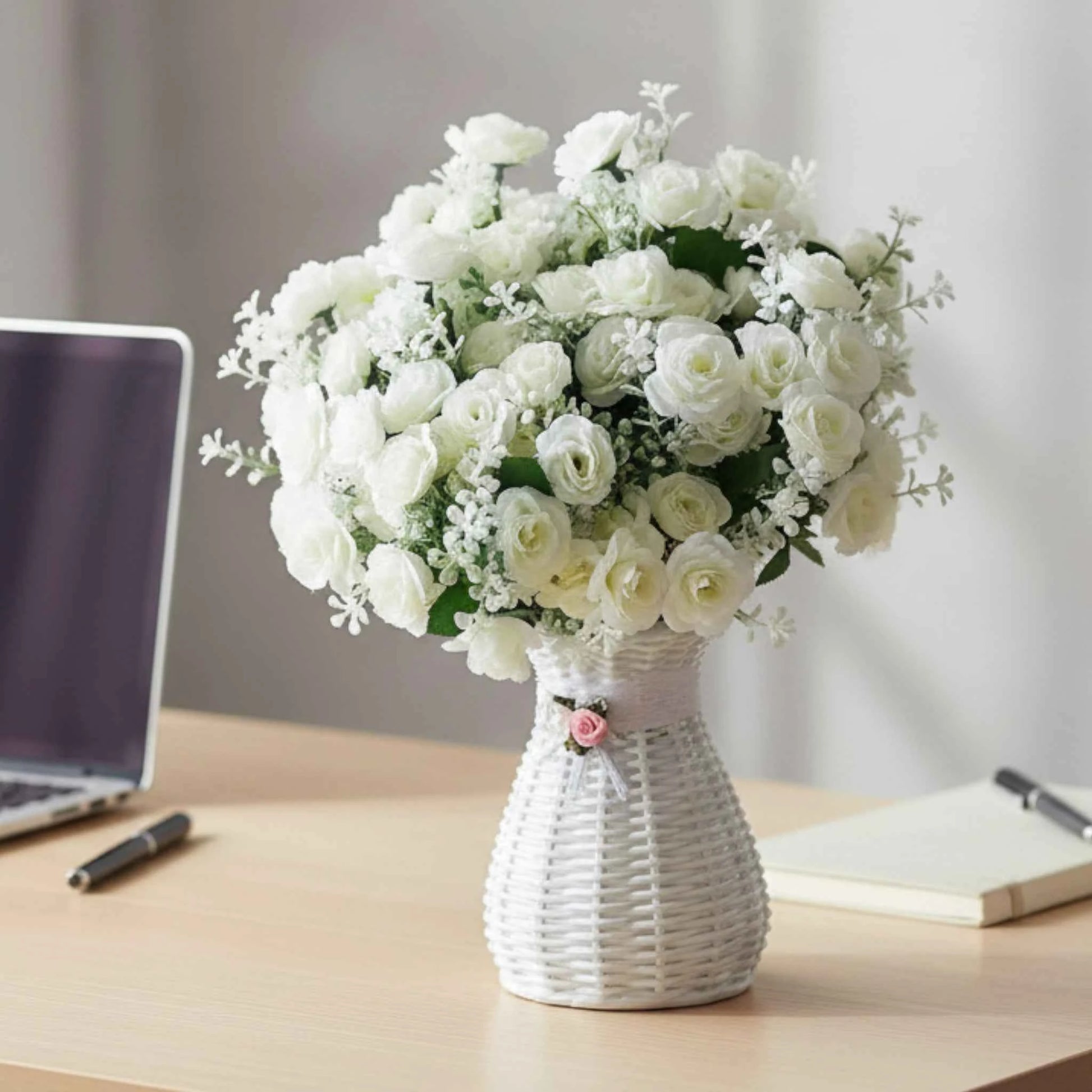 Bouquet de mini-roses artificielles