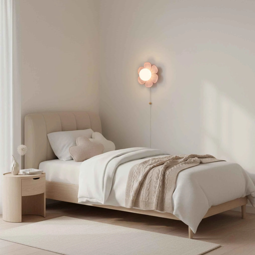 Applique Murale en Forme de Fleur avec Éclairage LED