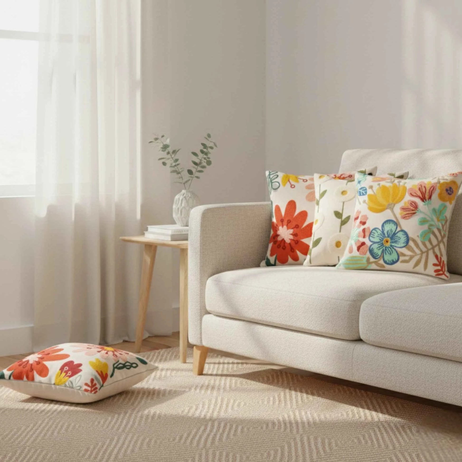 Housse de Coussin Carrée Moderne