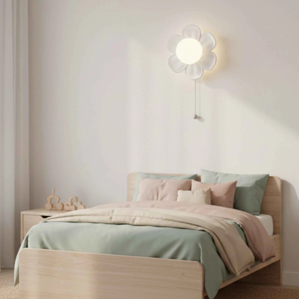 Applique Murale en Forme de Fleur avec Éclairage LED
