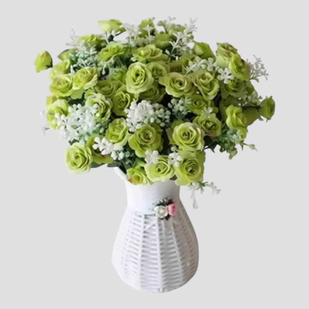 Bouquet de mini-roses artificielles