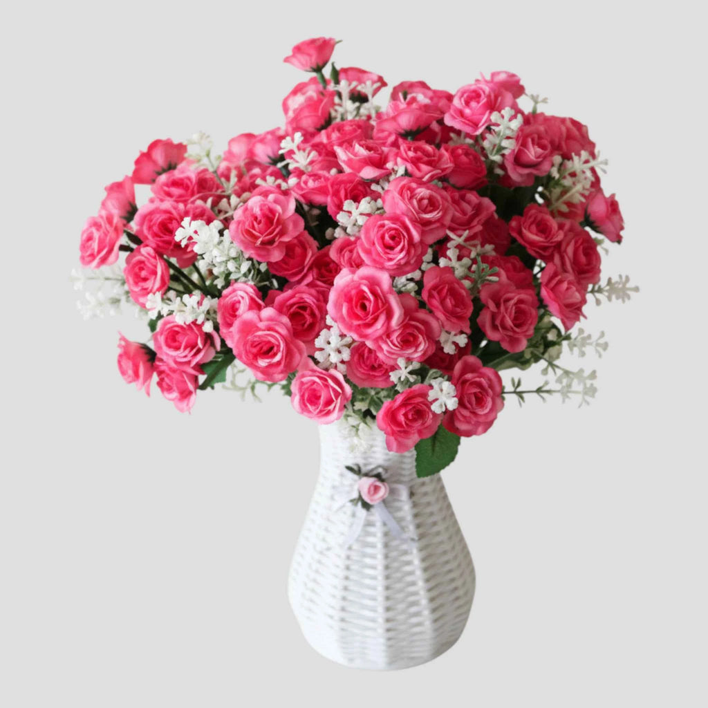 Bouquet de mini-roses artificielles