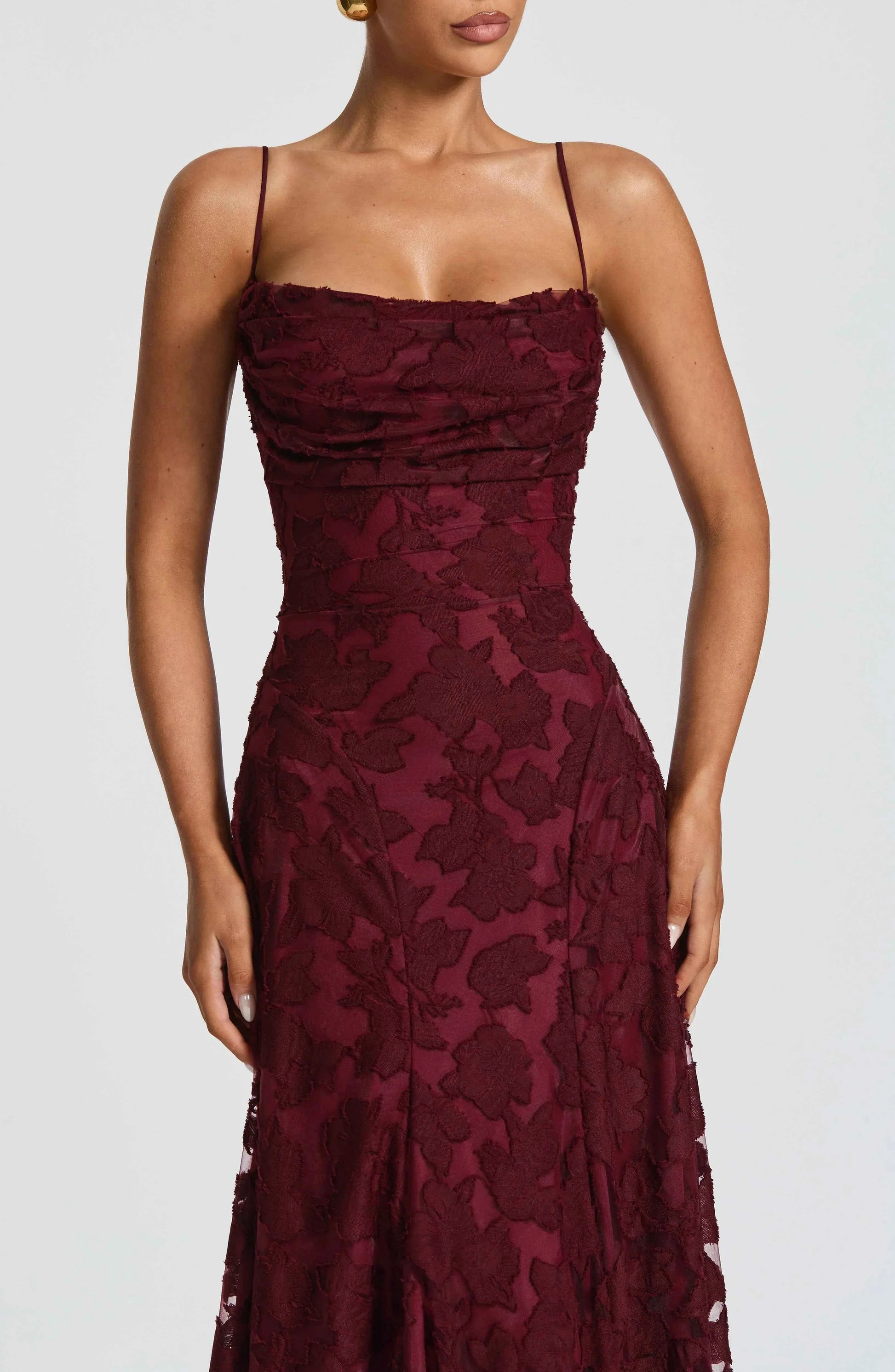 Aveline | Robe Longue Corset en Dentelle Élégante - Robe de Soirée Glamour