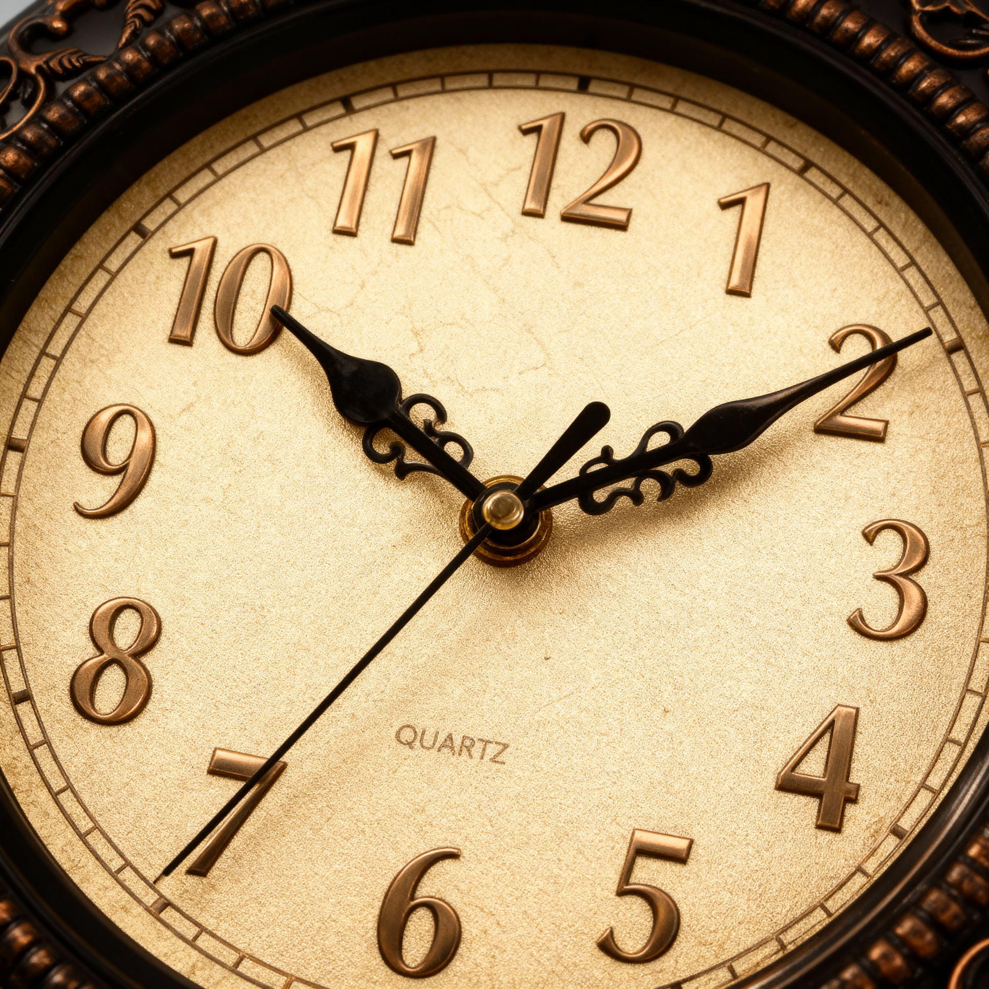 Horloge Murale Style Vintage avec Surface Miroir