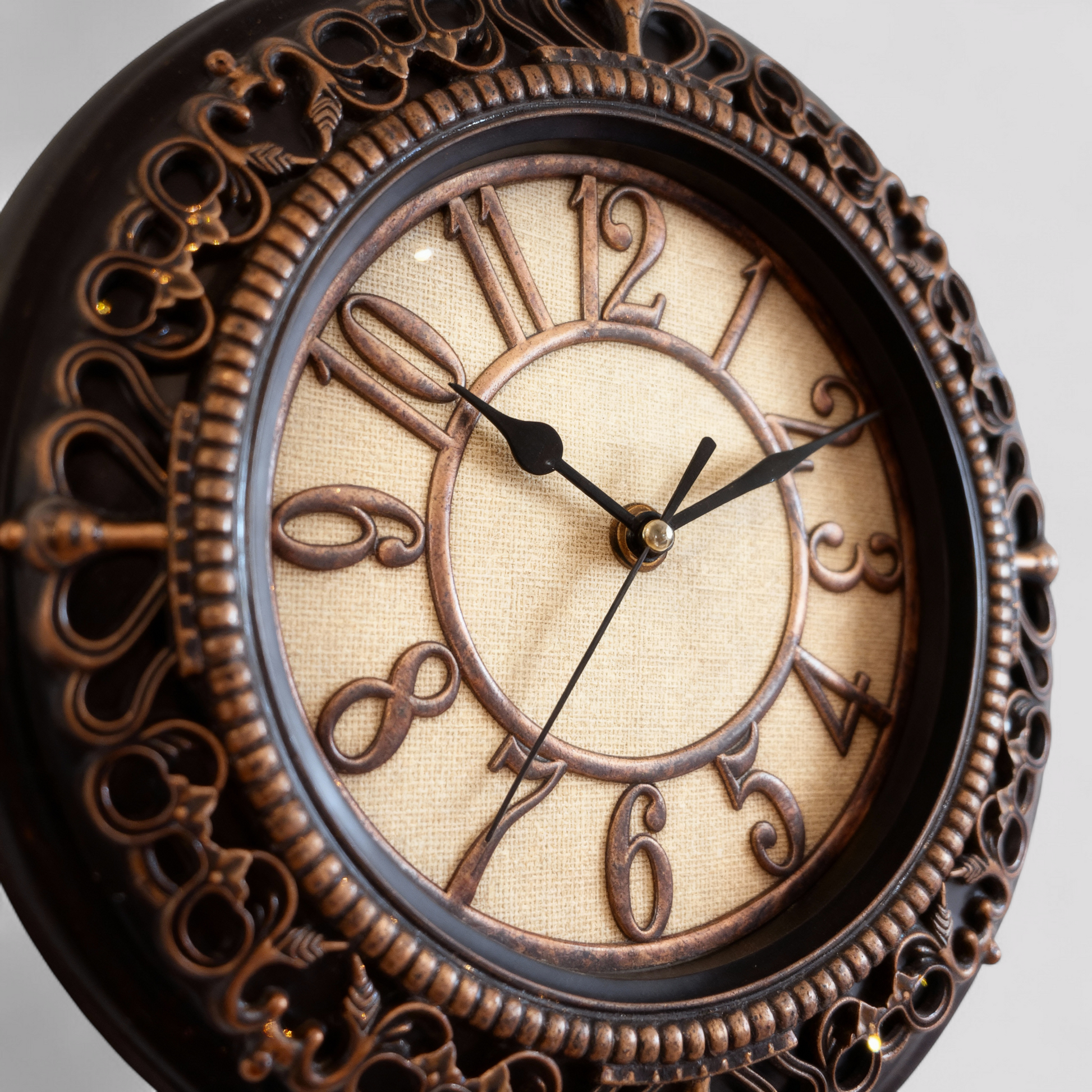 Horloge Murale Style Vintage avec Surface Miroir