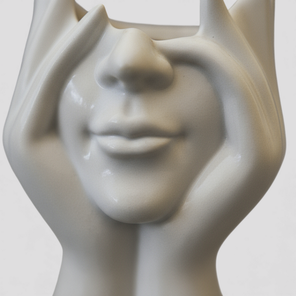 Support de Rangement en Forme de Visage pour Figurines – Vinyle