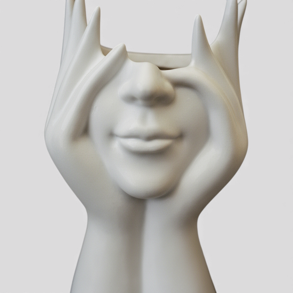 Support de Rangement en Forme de Visage pour Figurines – Vinyle