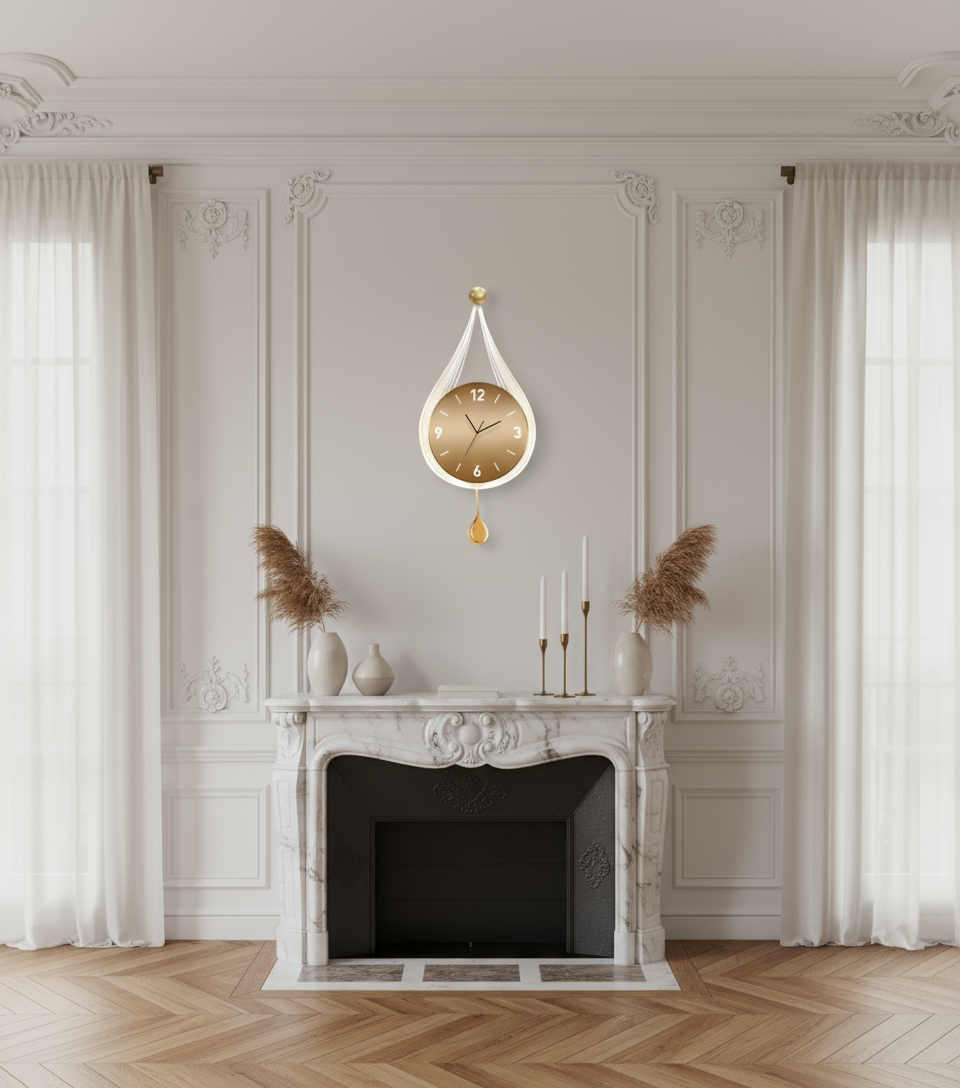 Horloge Murale Design Moderne pour Salon