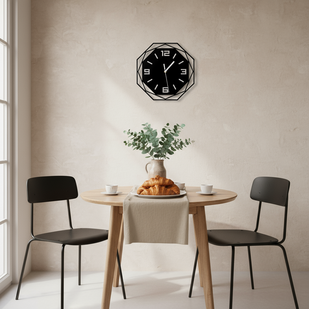 Horloge Murale Silencieuse au Design Minimaliste