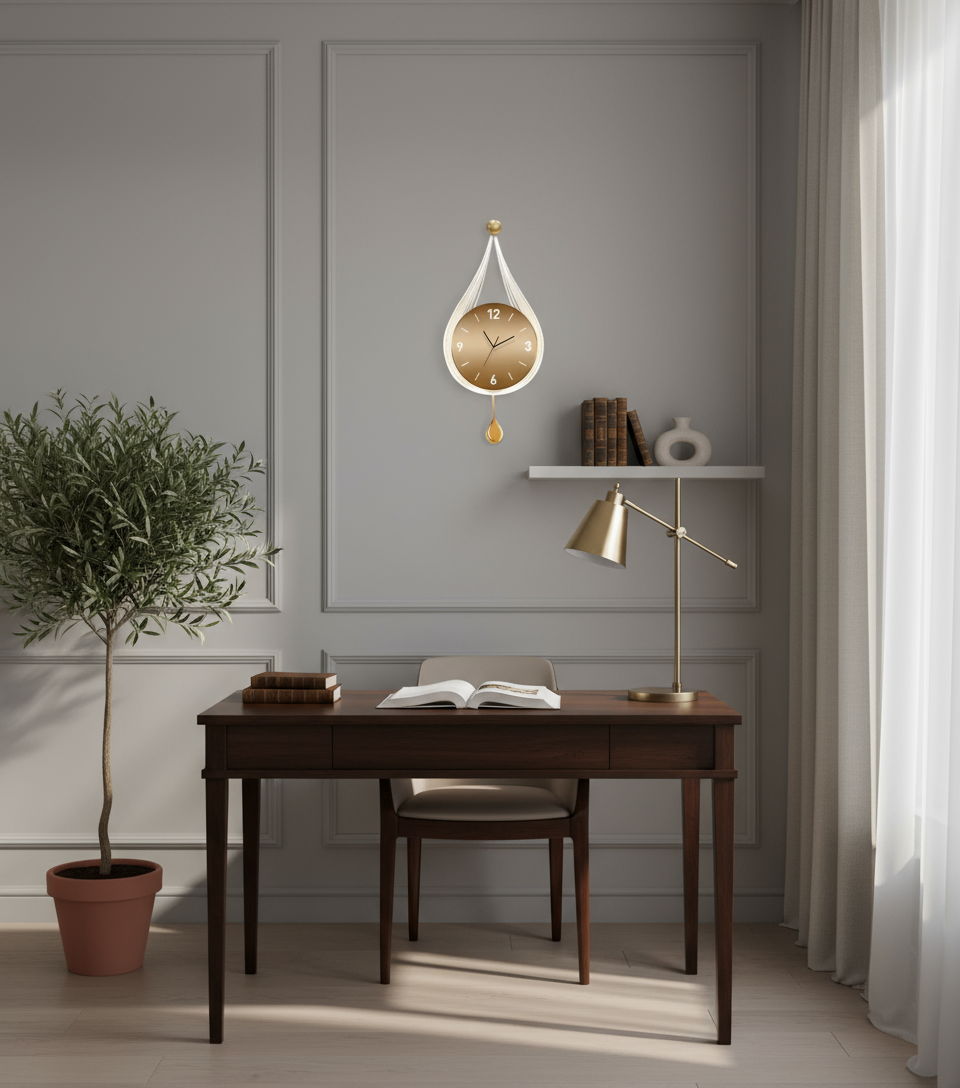 Horloge Murale Design Moderne pour Salon