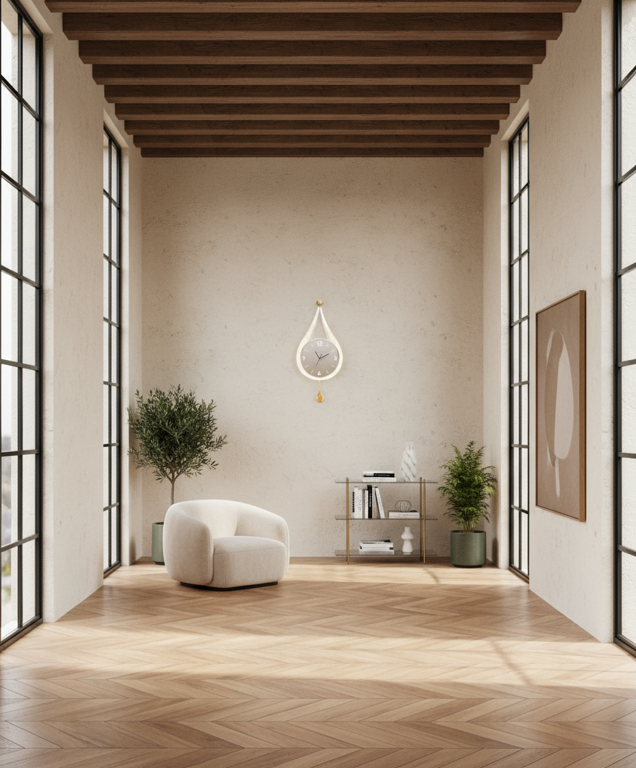 Horloge Murale Design Moderne pour Salon