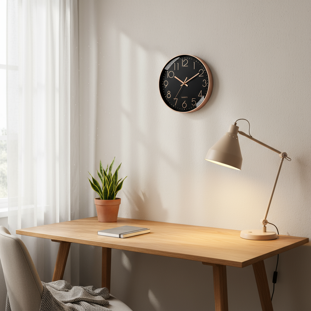 Horloge Murale Silencieuse Design Moderne – 8 Pouces