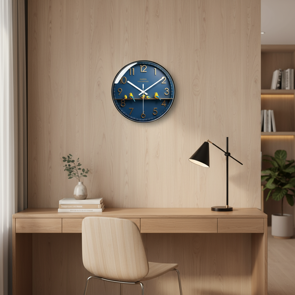 Horloge Murale Moderne et Silencieuse au Design Épuré