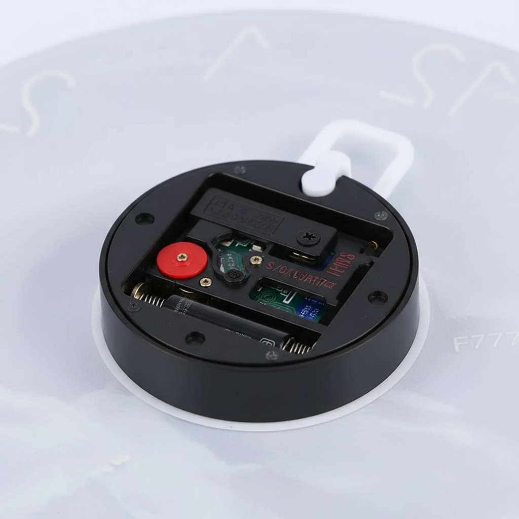 Horloge Murale Moderne Silencieuse – Design Bleu en Verre Trempé, 30 cm