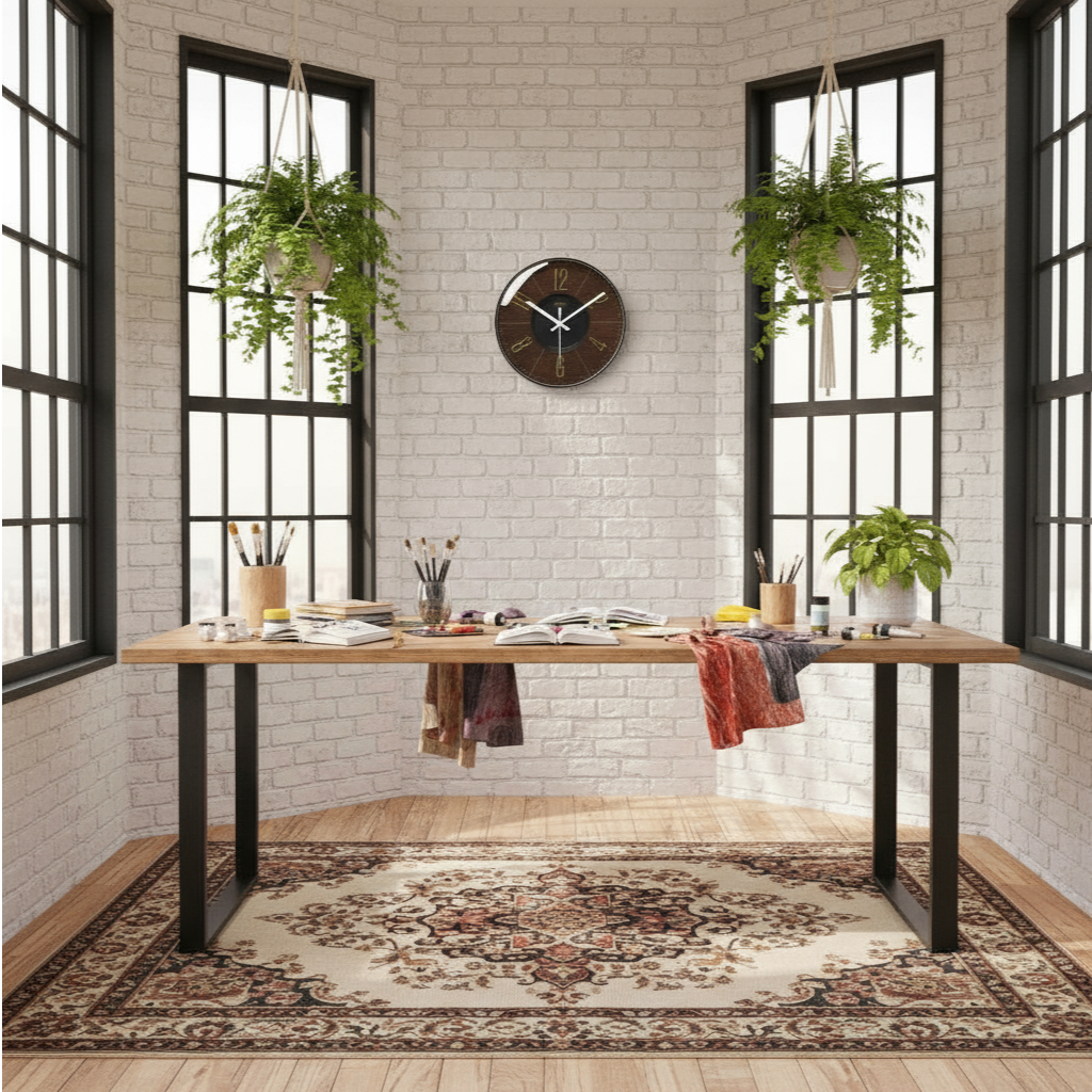 Horloge Murale Vintage au Design Verre