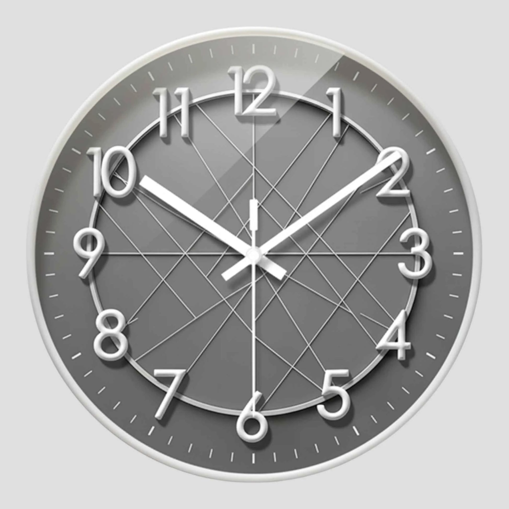 Horloge Murale Géométrique avec Cadre Circulaire