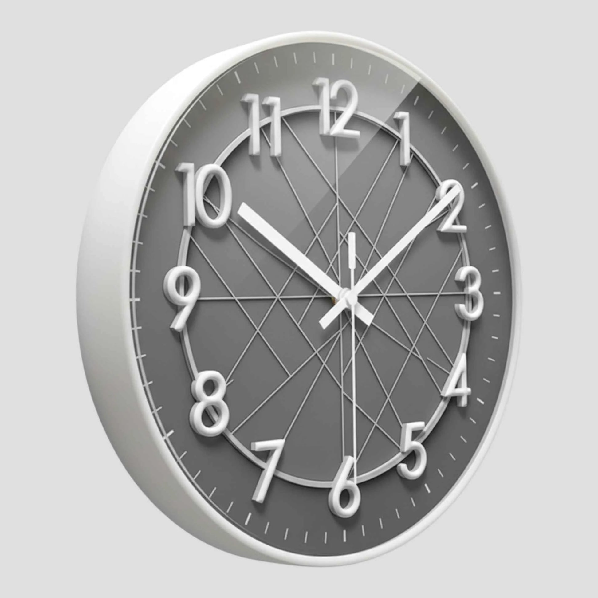 Horloge Murale Géométrique avec Cadre Circulaire