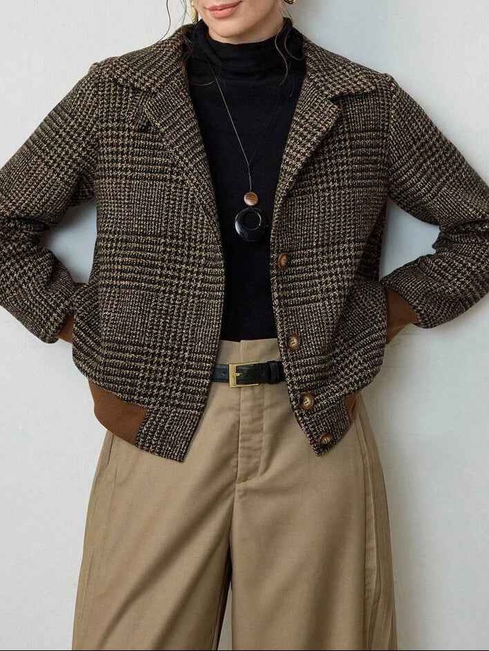 Veste courte en tweed Blythe — Chic sans effort