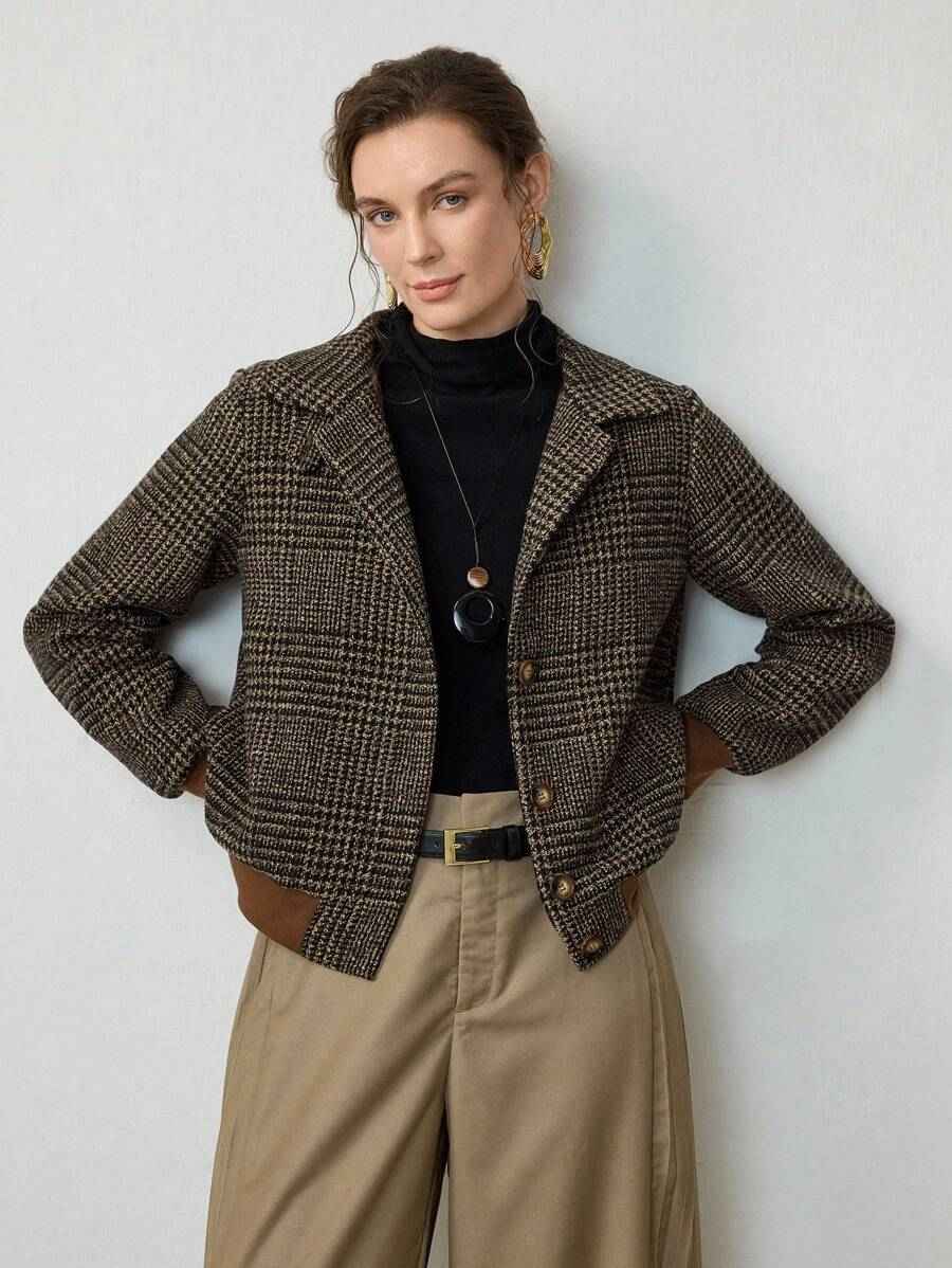 Veste courte en tweed Blythe — Chic sans effort