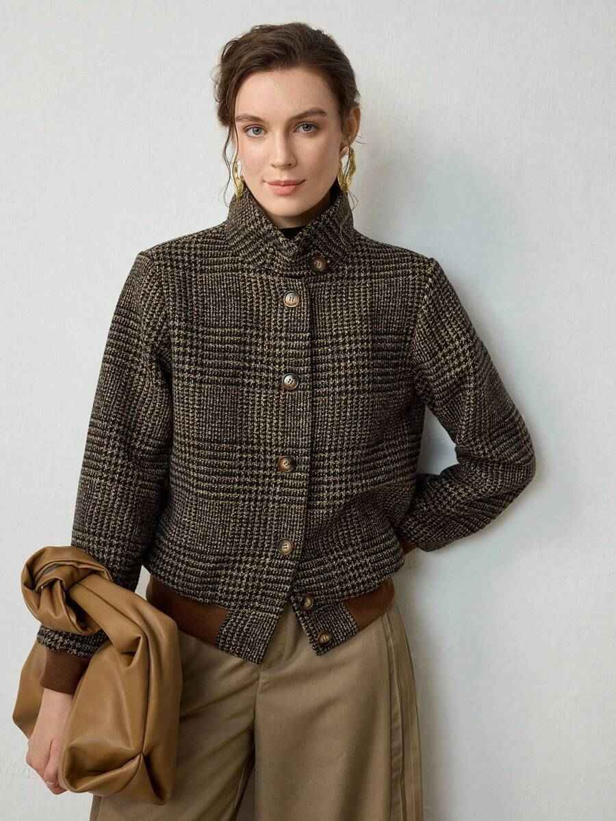 Veste courte en tweed Blythe — Chic sans effort