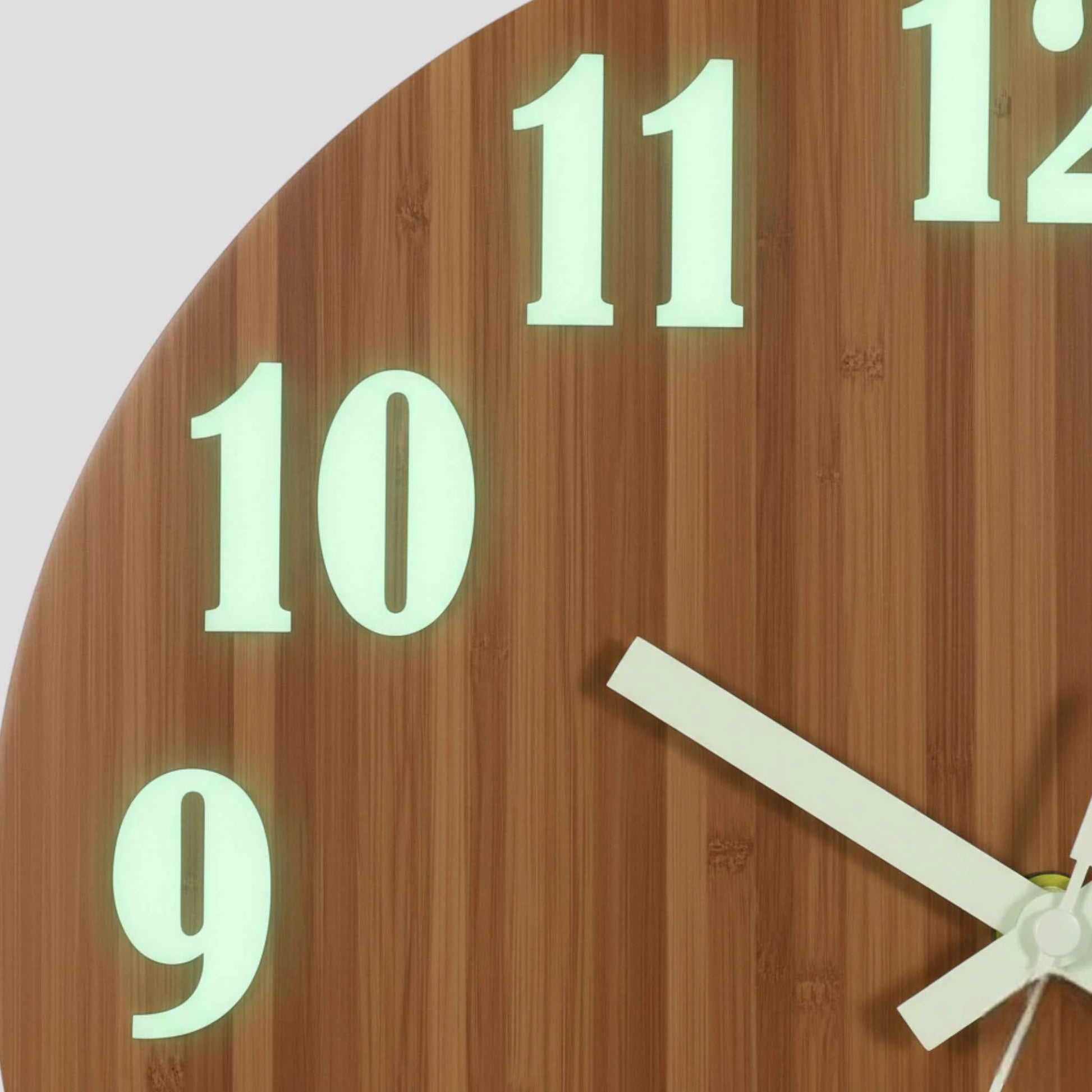 Horloge Murale en Bambou Lumineuse