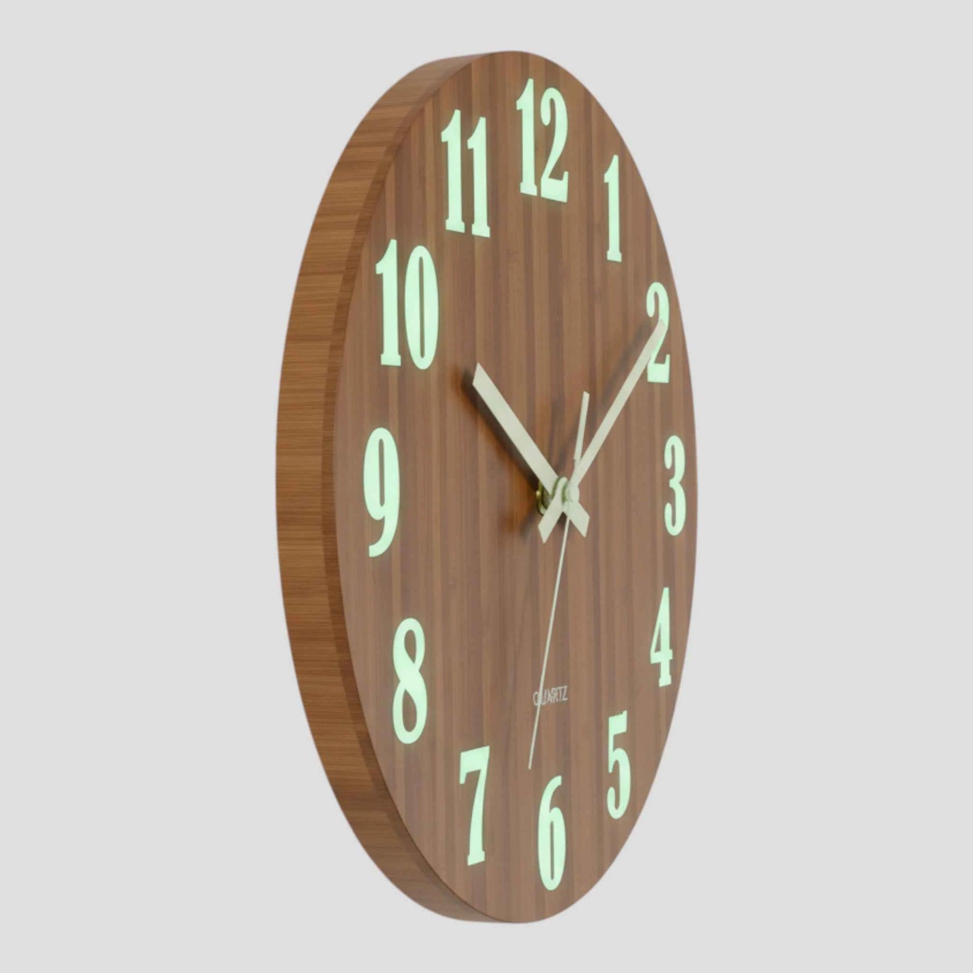 Horloge Murale en Bambou Lumineuse