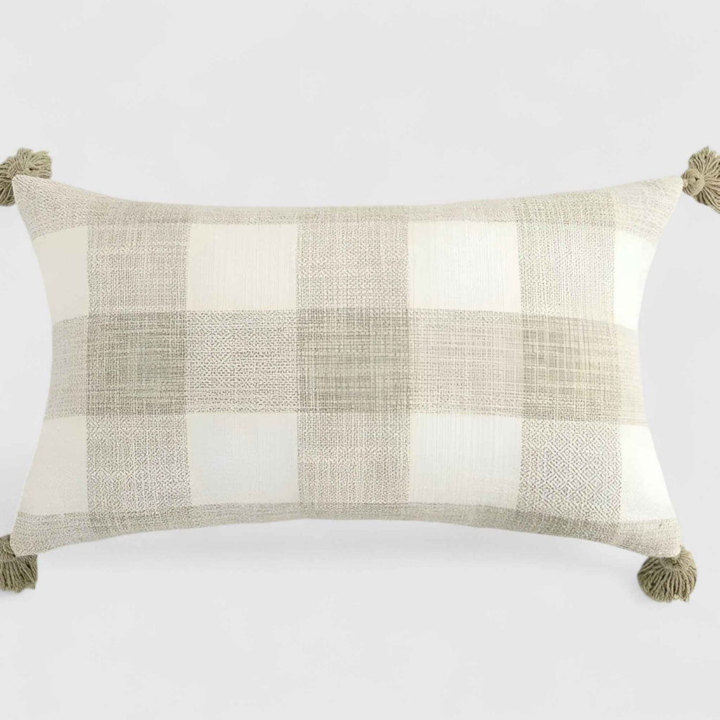 Coussins et housses de coussin : Housse de Coussin en Lin Fait Main Élégante dans B 30cm x 50cm de Marche Lino