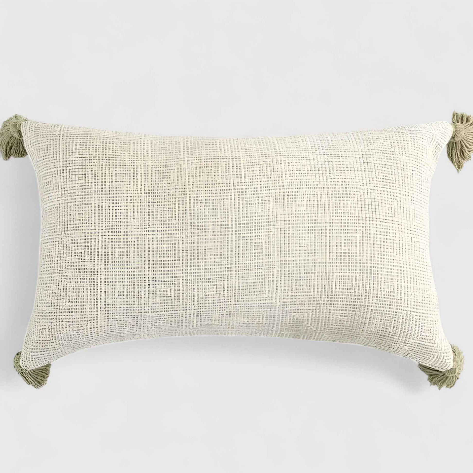 Coussins et housses de coussin : Housse de Coussin en Lin Fait Main Élégante dans F 30cm x 50cm de Marche Lino