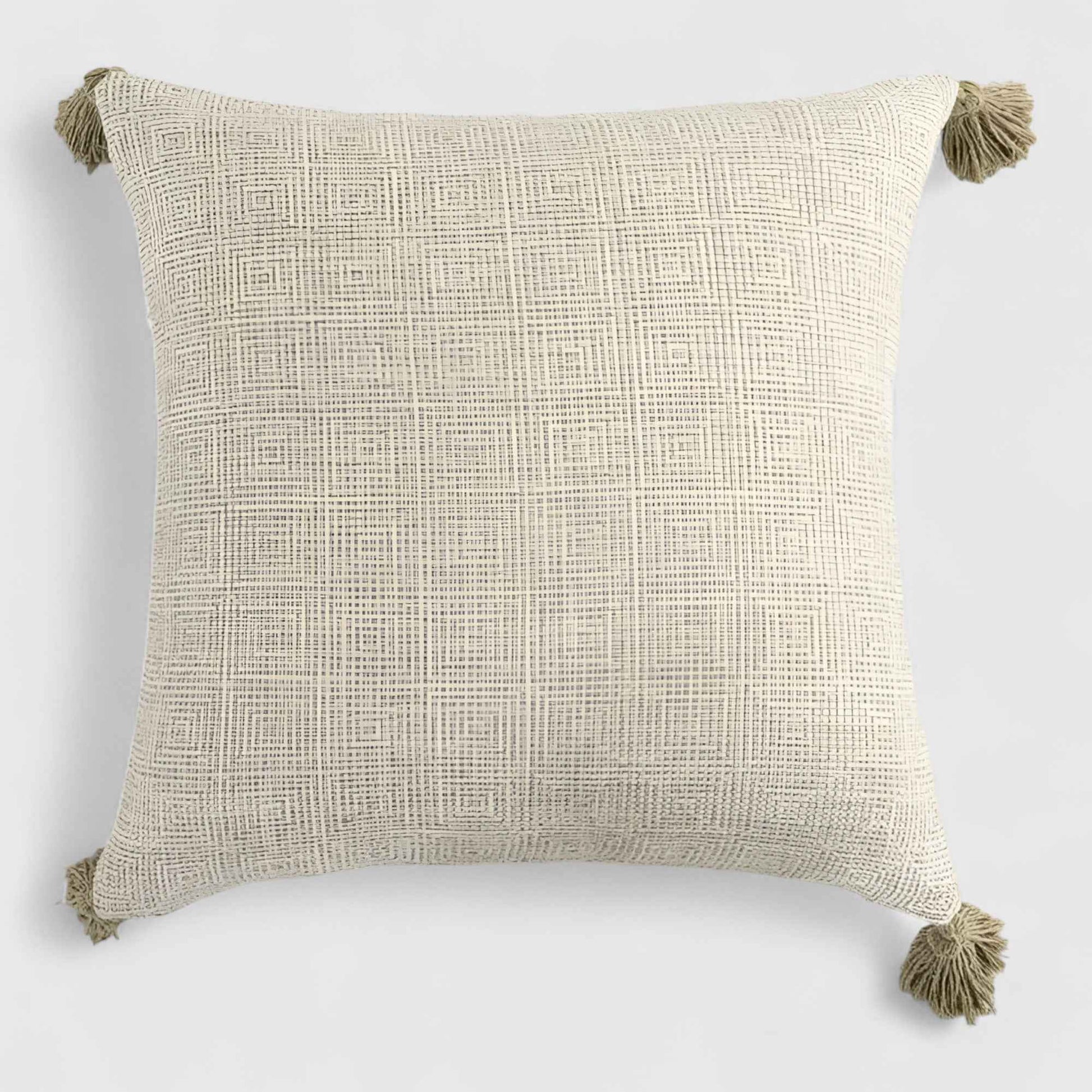 Coussins et housses de coussin : Housse de Coussin en Lin Fait Main Élégante dans F 45cm x 45cm de Marche Lino