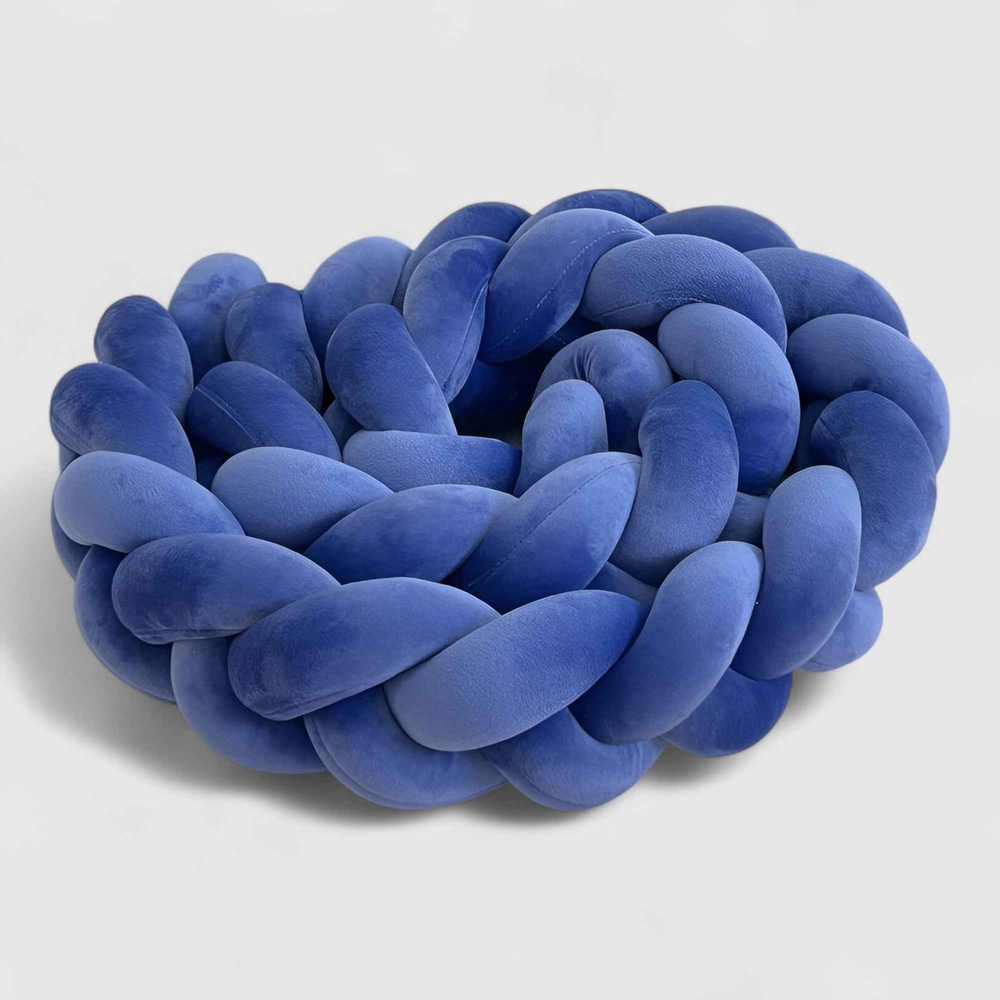 Coussins de sol : Coussin géométrique moderne en polyester pour le sol dans Bleu royal de Marche Lino