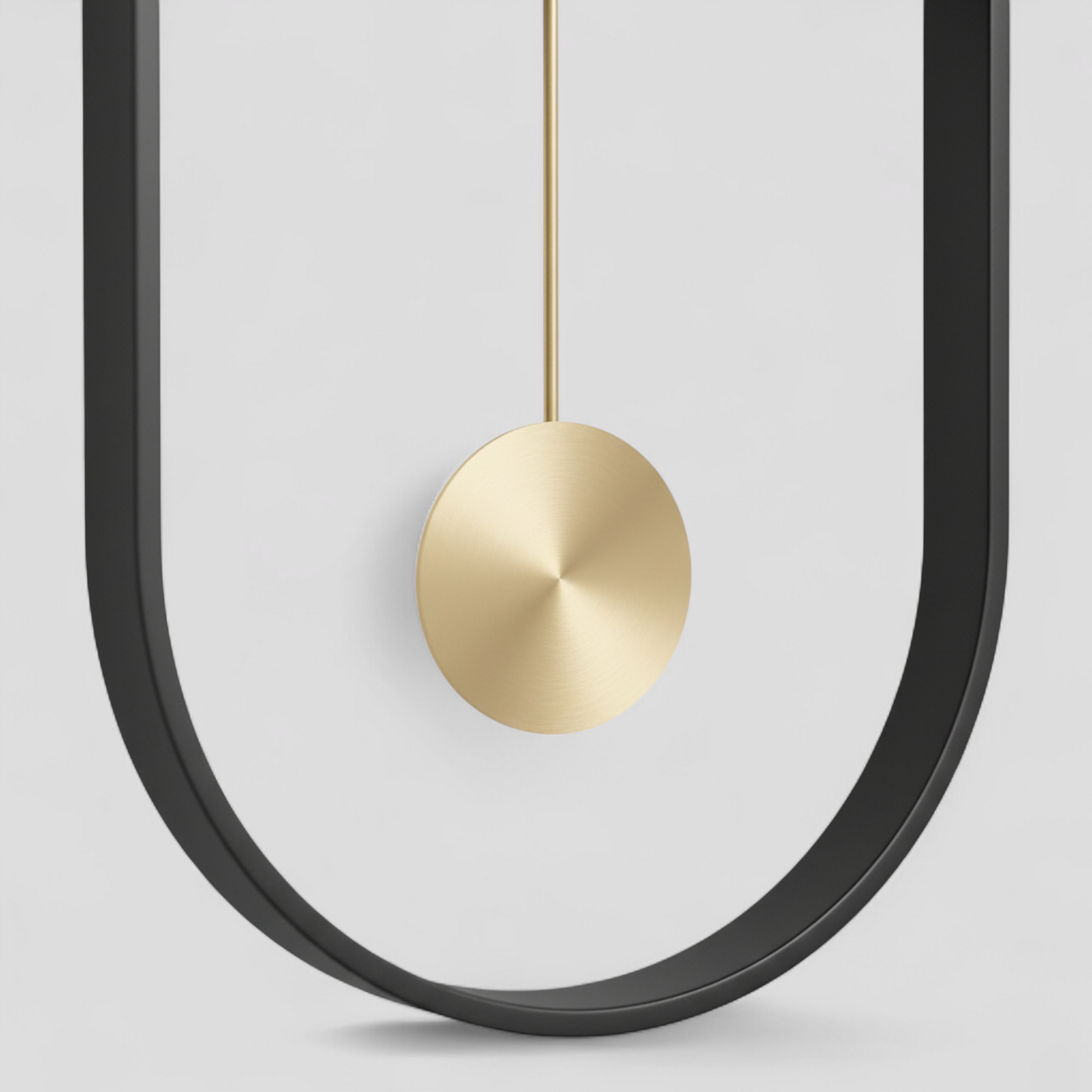 Horloge Murale Moderne en Métal avec Pendule – 40×20 cm