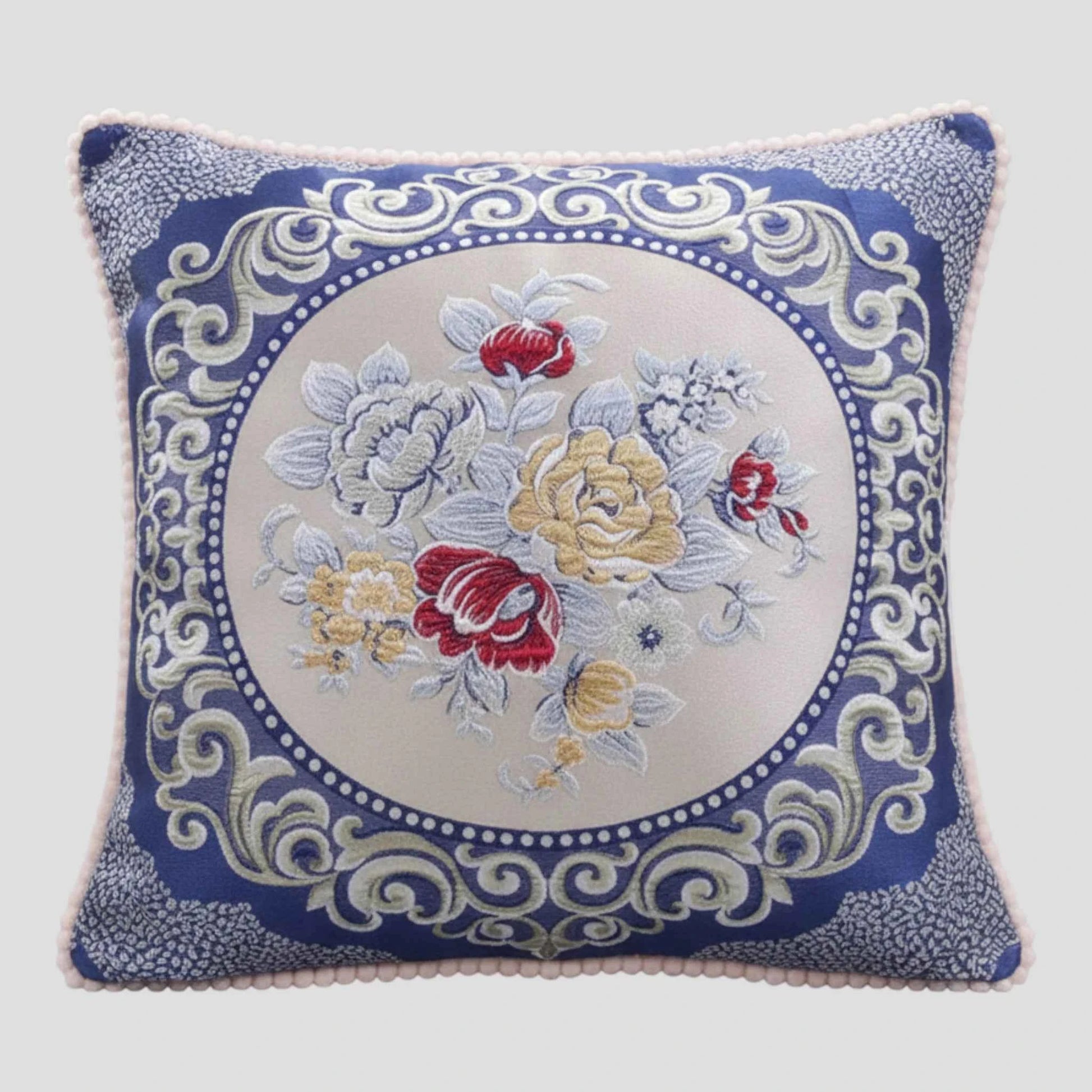 Housse de Coussin en Jacquard Style Européen 48×48 cm