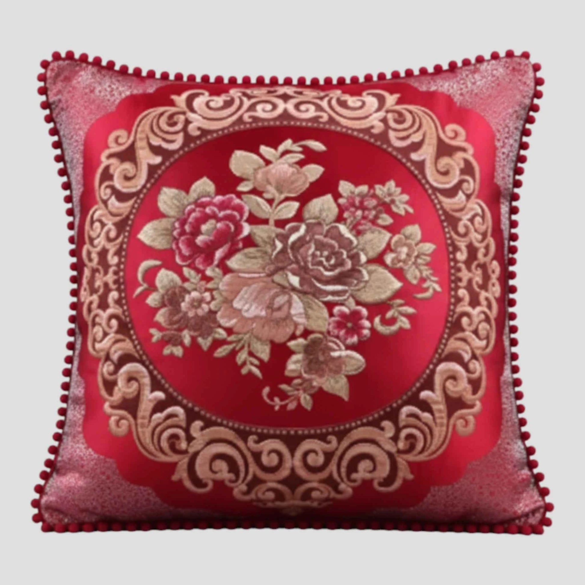 Housse de Coussin en Jacquard Style Européen 48×48 cm