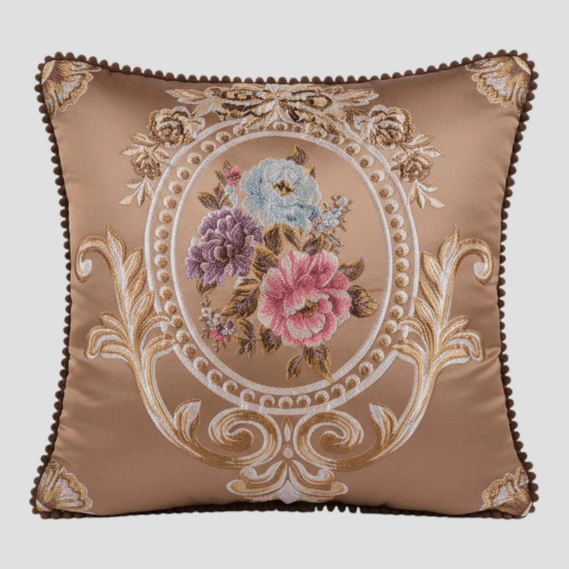 Housse de Coussin en Jacquard Style Européen 48×48 cm