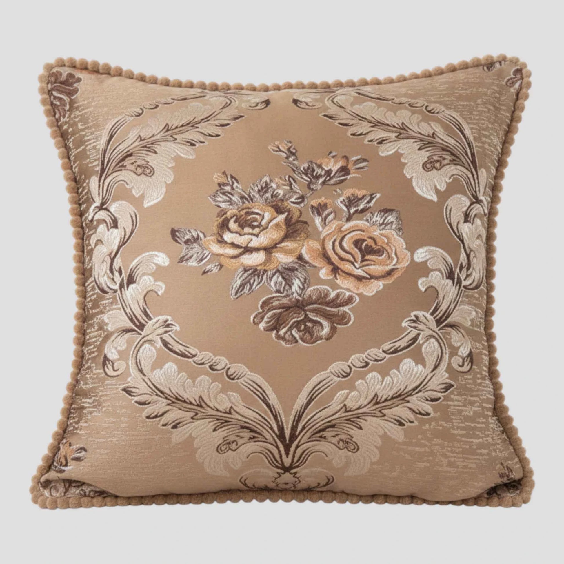 Housse de Coussin en Jacquard Style Européen 48×48 cm