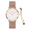 Damenuhr Hannah Martin Silber Edelstahl – Elegant, Trendig, Milanaise-Armband