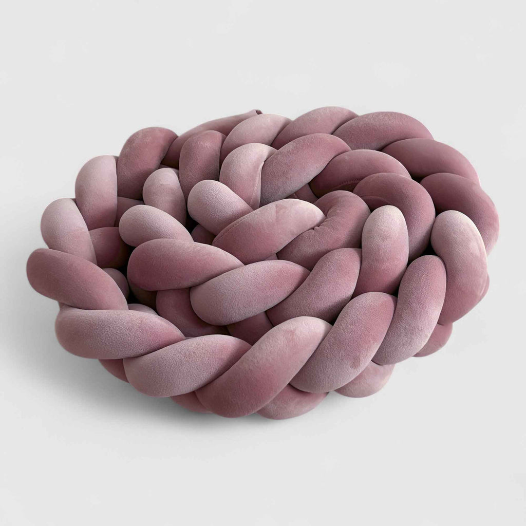 Coussins de sol : Coussin géométrique moderne en polyester pour le sol dans Rose doux de Marche Lino