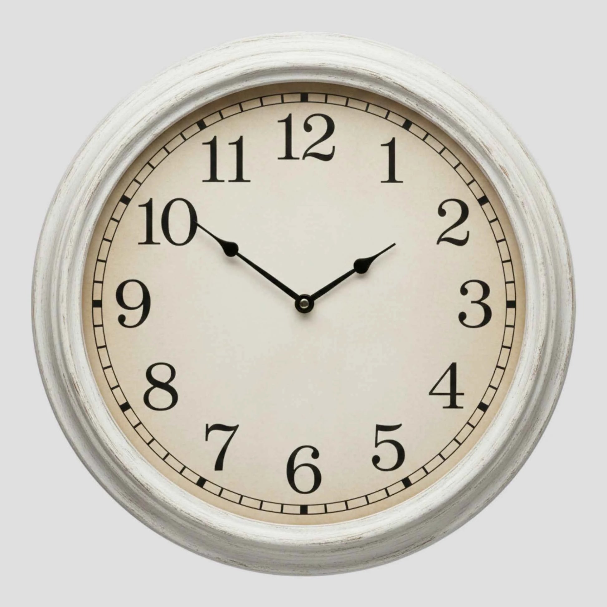 Horloge murale ronde style rétro – Quartz silencieux, 12/14 pouces