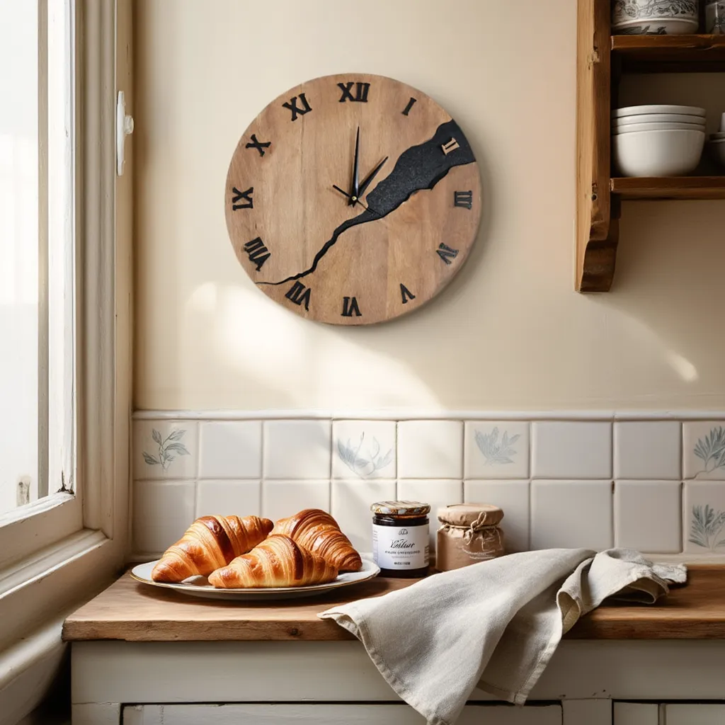 Horloge Murale Design en Bois Silencieuse
